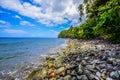 Caribbean martinique wild and beautiful pebble seaside