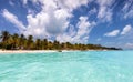 Caribbean paradise beach in Isla Mujeres, Mexico Royalty Free Stock Photo