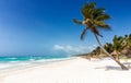 Caribbean paradise beach in Tulum Royalty Free Stock Photo
