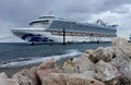 Caribbean Princess at dock in Curacao Royalty Free Stock Photo