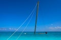 Caribbean sailboat shipwreck after storm