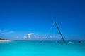 Caribbean sailboat shipwreck after storm