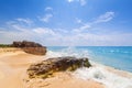 Caribbean Sea beach in Playa del Carmen Royalty Free Stock Photo