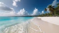 Caribbean Serenity: A Peaceful Beach Escape. Generative AI