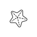 Caribbean Starfish outline icon