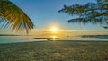 A Caribbean sunrise from a beach