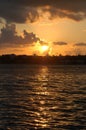 Caribbean sunset Royalty Free Stock Photo