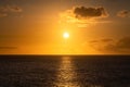 Golden Caribbean Sunset beautiful yellow and gold colors