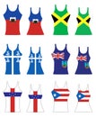 Caribbean Tank Tops Royalty Free Stock Photo