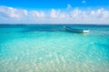 Caribbean tropical beach turquoise water Royalty Free Stock Photo