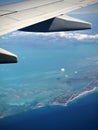 Bahamas Islands From Airplane Royalty Free Stock Photo