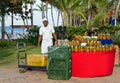 Caribbean tropical pineapples and fruits