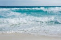 Caribbean tropical turquoise beach Cancun, playa del caren, Mayan Riviera Mexico Royalty Free Stock Photo