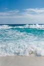 Caribbean tropical turquoise beach Cancun, playa del caren, Mayan Riviera Mexico Royalty Free Stock Photo
