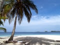 Caribbean tropical white sand beach Royalty Free Stock Photo