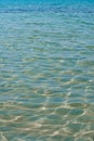 Caribbean turquoise water beach reflection aqua perspective background Royalty Free Stock Photo