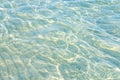 Caribbean turquoise water beach reflection aqua perspective background Royalty Free Stock Photo