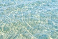 Caribbean turquoise water beach reflection aqua perspective background Royalty Free Stock Photo