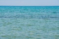 Caribbean turquoise water beach reflection aqua perspective background Royalty Free Stock Photo