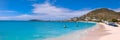 Caribbean vacation in Philipsburg, Sint Maarten scenic panoramic shoreline and sand beaches