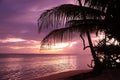Caribbean vacation sunset Royalty Free Stock Photo