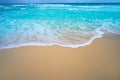Caribbean white sand beach turquoise sea