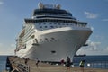 Caribic cruise ship in Port Blue Sky honeymoon vacation