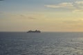 Caribic Cruise Ship Views at sunset from Cabin balcony