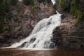 Caribou Falls Waterfall Royalty Free Stock Photo