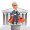 Caricature of American attorney and appointed Special Counsel Robert Mueller