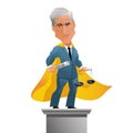 Caricature of American attorney and appointed Special Counsel Robert Mueller Royalty Free Stock Photo