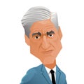 Caricature of American attorney and appointed Special Counsel Robert Mueller