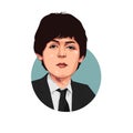 Caricature of Paul McCartney, the Beatles