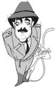 Caricature series: Peter Sellers Royalty Free Stock Photo