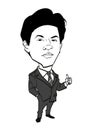 Caricature series - Shah Rukh Khan Royalty Free Stock Photo