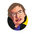 Caricature of Stephen Hawking