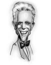 Caricature of Ted Danson (actor) Royalty Free Stock Photo