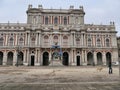 Carignano Palace first italian parliament house view of the inner courtyard Turin Italy