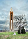 Carillon Bell Tower with Christmas Lights, HDR Royalty Free Stock Photo