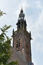 The Carillon Tower in Edam, Netherlands at an Angle Het Carillon van de Speeltoren
