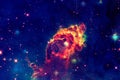 Carina Nebula in outer space. Royalty Free Stock Photo