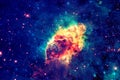 Carina Nebula in outer space. Royalty Free Stock Photo