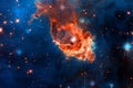 Carina Nebula in outer space.