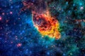 Carina Nebula in outer space. Royalty Free Stock Photo