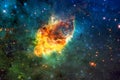 Carina Nebula in outer space. Royalty Free Stock Photo