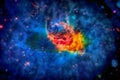 Carina Nebula in outer space. Royalty Free Stock Photo