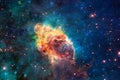 Carina Nebula in outer space. Elements of this image furnished by NASA. Royalty Free Stock Photo