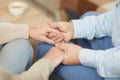 Caring Couple Holding Hands Royalty Free Stock Photo