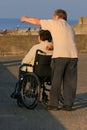 Caring for the Disabled Royalty Free Stock Photo