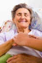 Caring Nurse Holding Hands Royalty Free Stock Photo